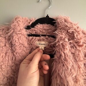 Faux fur jacket